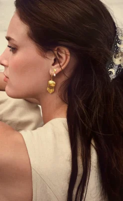 Maanesten Øreringe - Vesta - Gold Colour