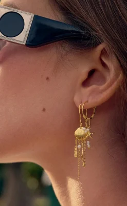 Maanesten Øreringe - Zale - Gold Colour