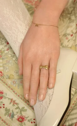 Maanesten Ring - Satin - Forgyldt