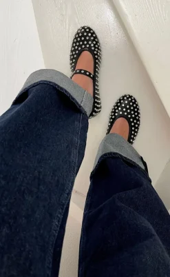 Marta Du Chateau Ballerina - Rhinestone - Black