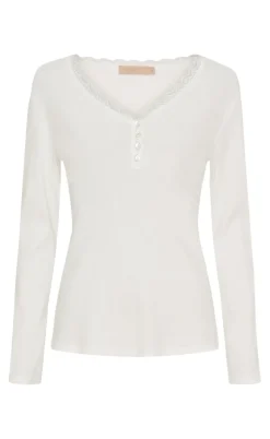 Marta Du Chateau Bluse - Calista LS - Panna