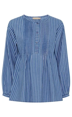 Marta Du Chateau Bluse - Eulalie - Medium Blue