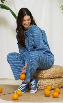 Marta Du Chateau Bluse - Eulalie - Medium Blue