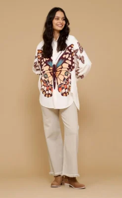 Marta Du Chateau Bukser - Karoline - Beige Denim