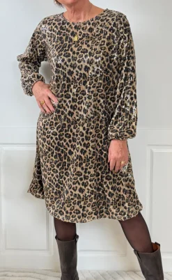 Marta Du Chateau Kjole - Beline - Leo Print