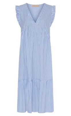 Marta Du Chateau Kjole - Elma - Blue Stripe