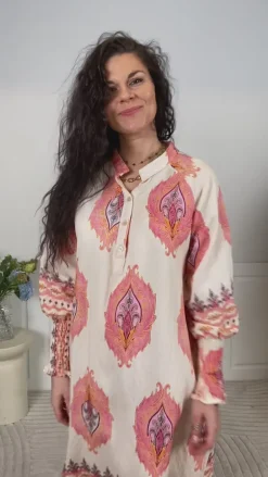 Marta Du Chateau Kjole - Eva - Fuxia