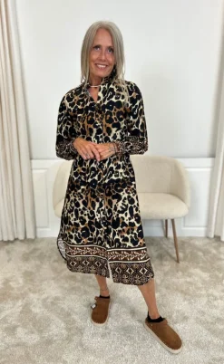 Marta Du Chateau Kjole - Flores - Nero