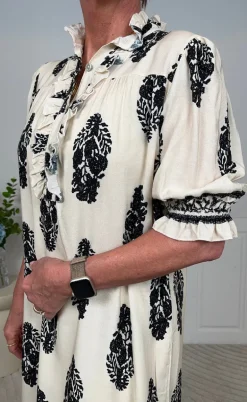 Marta Du Chateau Kjole - Naomi - Beige/Black