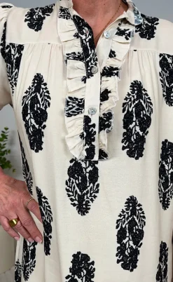 Marta Du Chateau Kjole - Naomi - Beige/Black