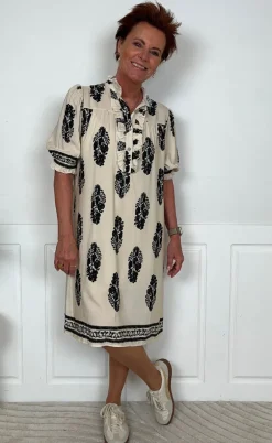 Marta Du Chateau Kjole - Naomi - Beige/Black