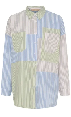 Marta Du Chateau Skjorte - Blandine - Multi Beige