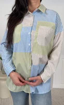 Marta Du Chateau Skjorte - Blandine - Multi Beige