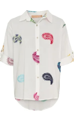 Marta Du Chateau Skjorte - Ester - White Multi Cashmere