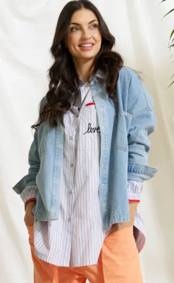 Marta Du Chateau Skjorte - Ivana - Blue Denim