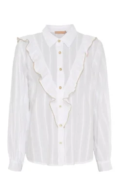 Marta Du Chateau Skjorte - Laurette - White/Beige