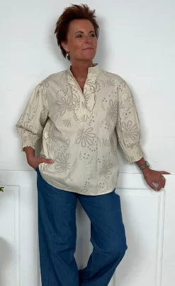 Marta Du Chateau Skjorte - Linda - Beige