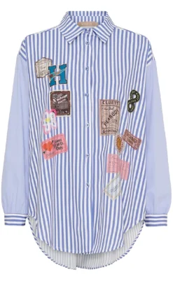 Marta Du Chateau Skjorte - Micaela - Blue