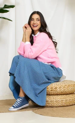 Marta Du Chateau Strik - Alisee - Pink/Bianco