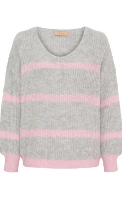 Marta Du Chateau Strik - Carene - Light Grey/Baby Pink