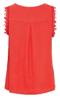 Marta Du Chateau Top - Holly - Red