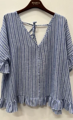 Marta Du Chateau Top - Matilda - Blue Jeans