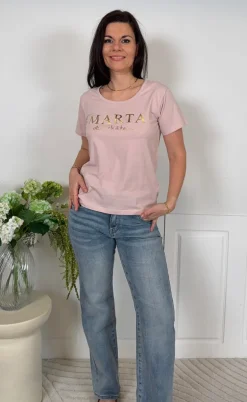 Marta Du Chateau T-shirt - Jeanette -  Old Rose