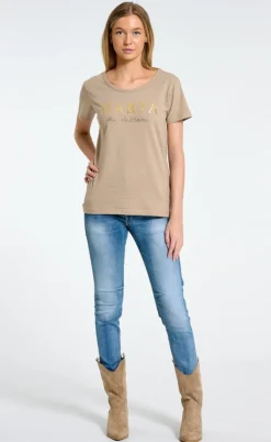 Marta Du Chateau T-shirt - Jeanette - Sand