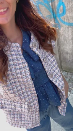 Marta Du Chateau Vest - Loretta - Blue