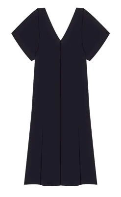 Moves Kjole - Siah Midi - Black