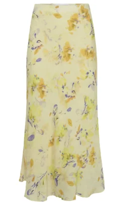 Moves Nederdel - Gebry Satin - Pastel Yellow