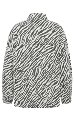 Moves Skjorte - Noliana Zebra Denim - Black