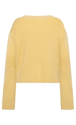 Moves Striktrøje - Colina Jumper - Pastel Yellow