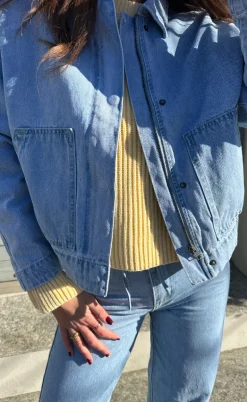 Moves Striktrøje - Colina Jumper - Pastel Yellow