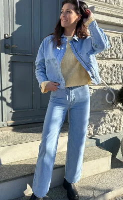 Moves Striktrøje - Colina Jumper - Pastel Yellow