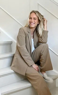 Neo Noir Blazer - Avery Suit - Dusty Brown