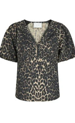Neo Noir Bluse - Irina - Leopard