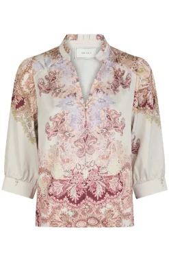 Neo Noir Bluse - Roselle Artist - Ivory