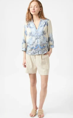 Neo Noir Bluse - Roselle Artist - Powder Blue