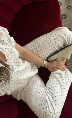 Neo Noir Bukser - Astra Heart - White