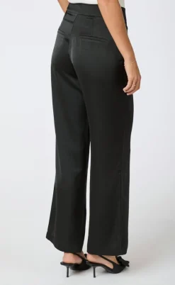 Neo Noir Bukser - Debra Heavy Sateen - Black