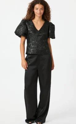 Neo Noir Bukser - Emmett Heavy Sateen - Black