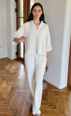 Neo Noir Bukser - Lotan - Creme