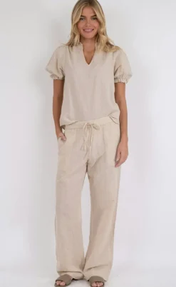 Neo Noir Bukser - Sonar Linen - Sand