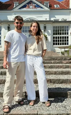 Neo Noir Bukser - Sonar Linen - White