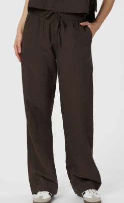 Neo Noir Bukser - Sonar Linen - Dark Brown