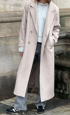 Neo Noir Frakke - Williams - Beige Melange