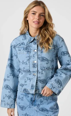 Neo Noir Jakke - Emilia Embrodiery - Blue