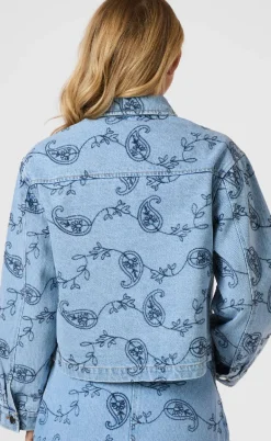 Neo Noir Jakke - Emilia Embrodiery - Blue