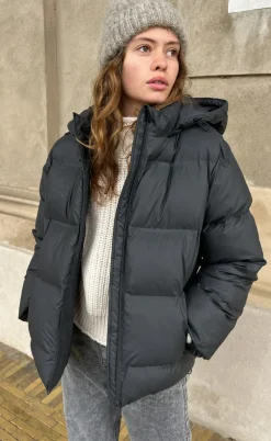 Neo Noir Jakke - Fox Puffer - Black